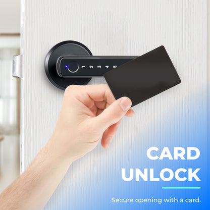 Smart Electronic Fingerprint Password + Card Lock